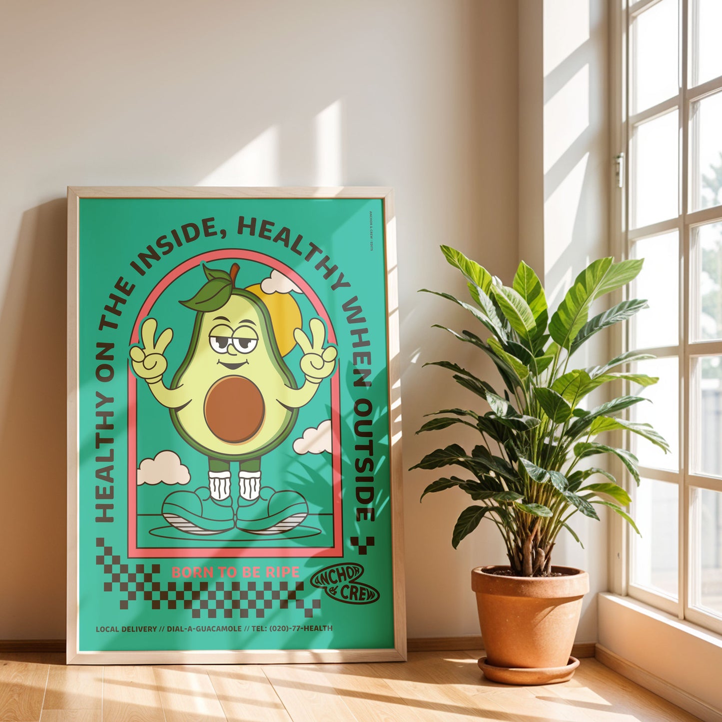Ripe Avocado Dial-A-Local Matte Art Print