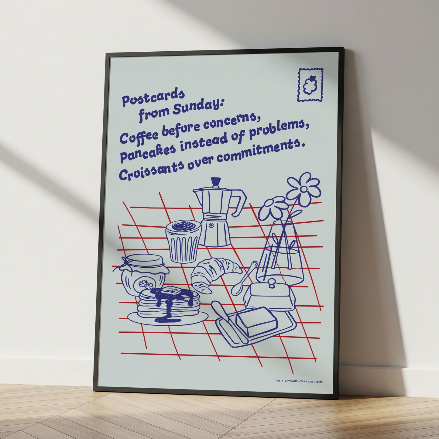 GUSTATORY Originals Postcards From Sunday Matte Art Print