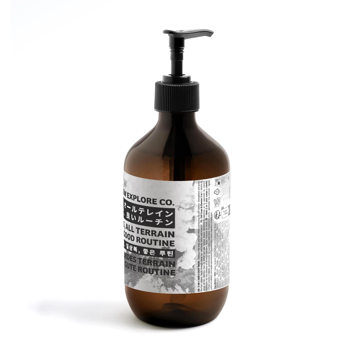 Woody and Green Noted Mens 2-In-1 Natural Hair and Body Wash