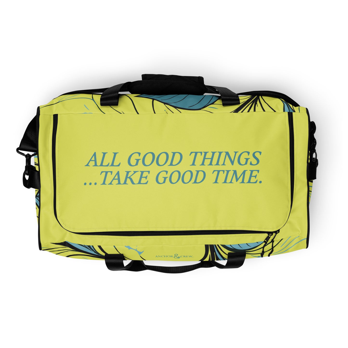 Exotic Leaves Pattern Weekender Duffle Bag
