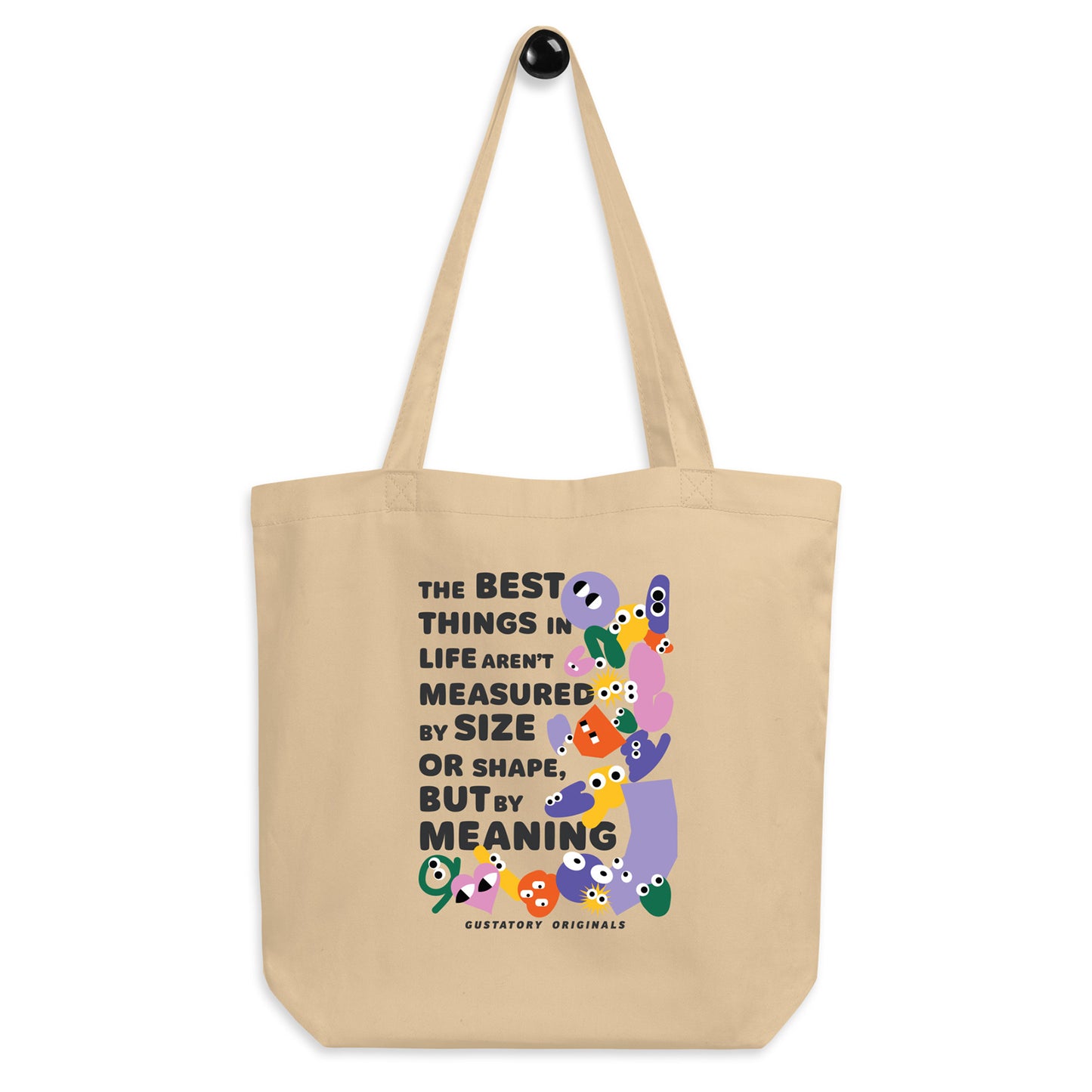 GUSTATORY Originals Shapes & Sizes Recycled Cotton Tote Bag