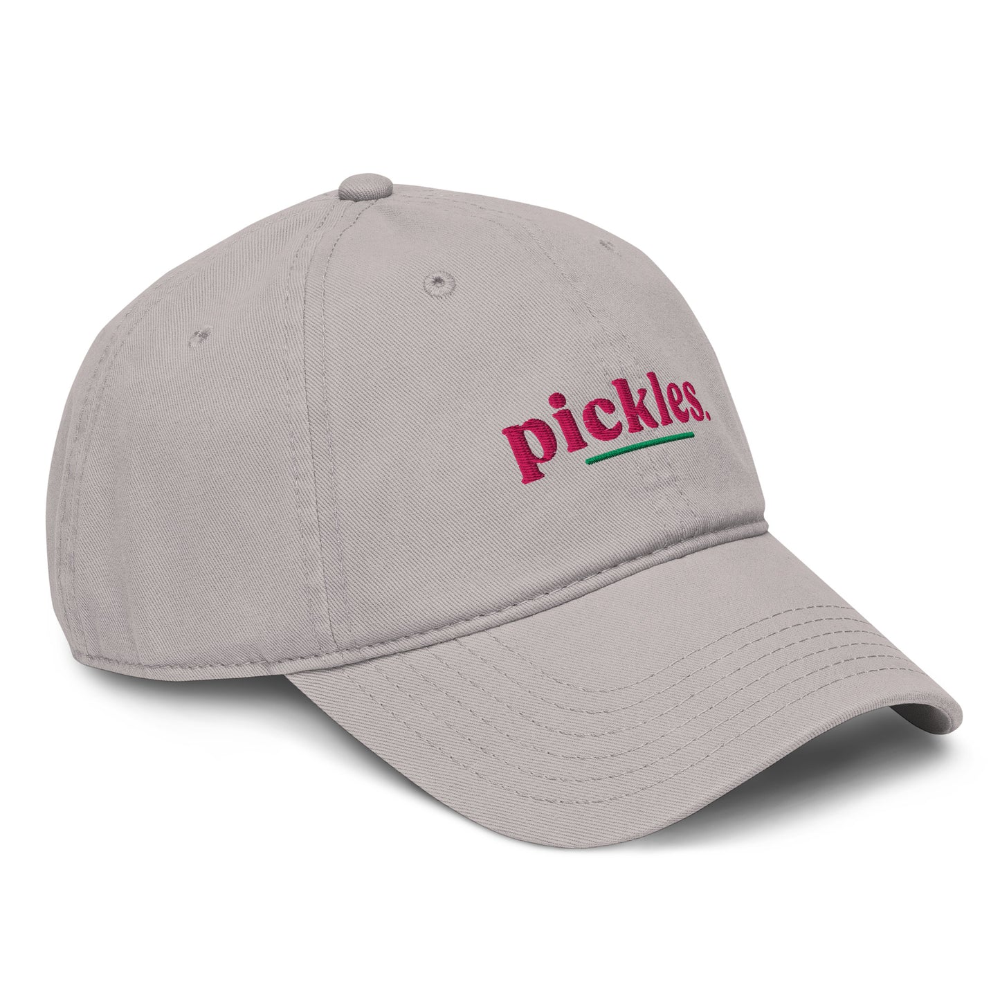 Pickles Slogan Cotton Embroidered Cap