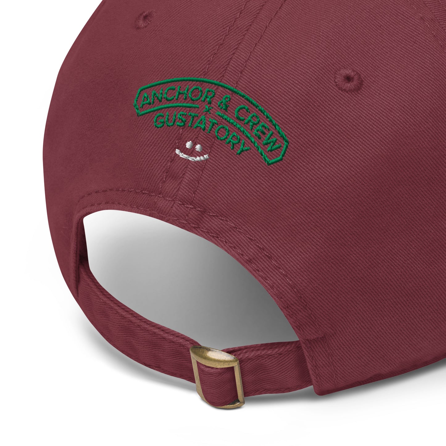 GUSTATORY Cold Brew Warm Heart. Cotton Embroidered Cap