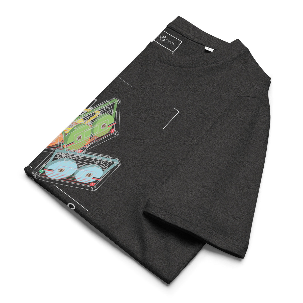 ANCHOR & CREW Just Press Play Cassettes Archives Organic Cotton T-Shirt