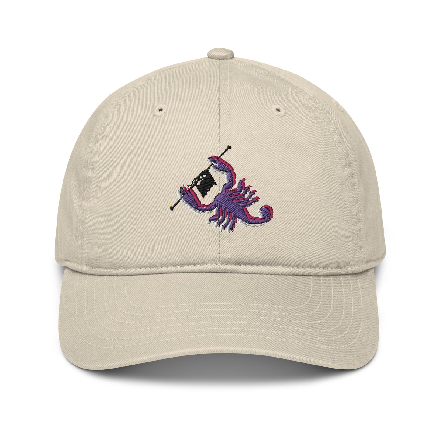 Scorpion Knittin' Up In The Wild Organic Cotton Embroidered Baseball Cap
