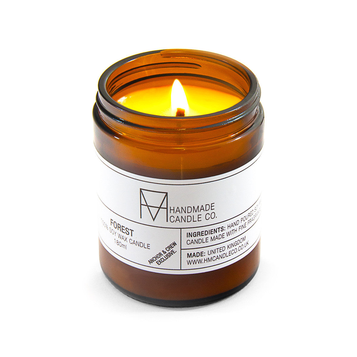 Burning The Anchor & Crew Forest Scented Soy Wax Candle