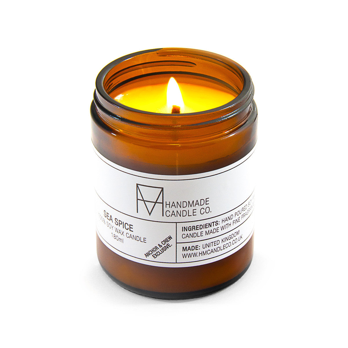 Burning The Anchor & Crew Sea Spice Scented Soy Wax Candle