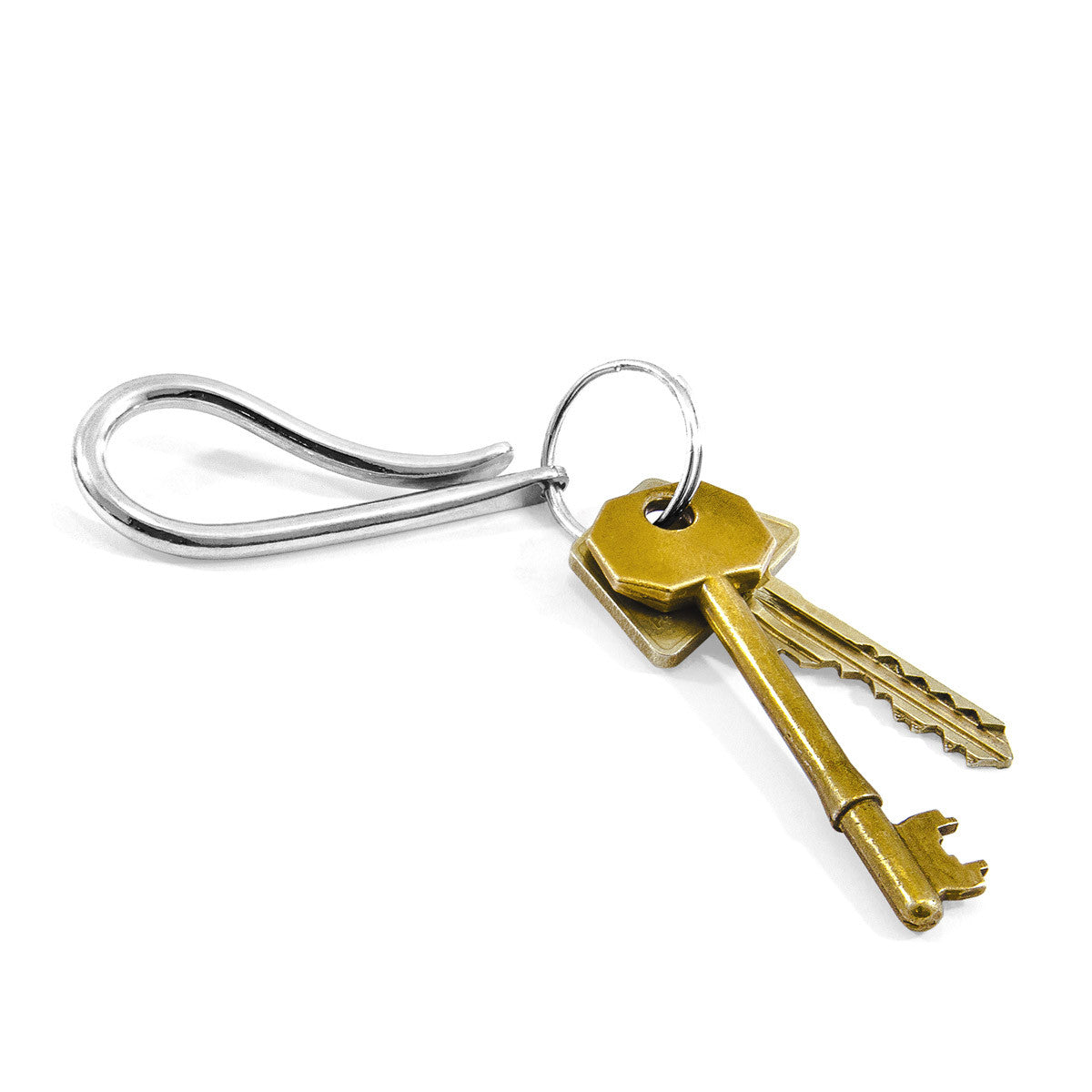 Anchor & Crew Byron Everyday Carry Silver Keyring In Use