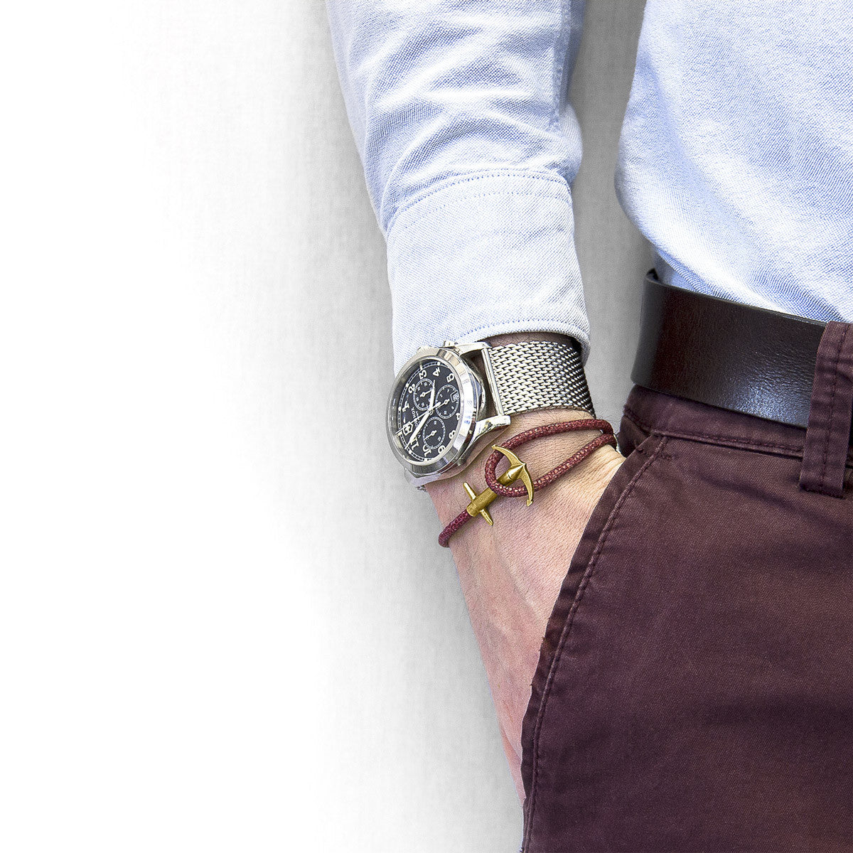 Anchor & Crew LUXE Admiral Bracelet As Worn