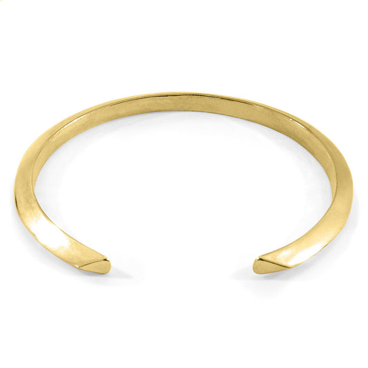 Anchor & Crew Benson Triagonal Maxi Wayfarer 9ct Yellow Gold Bangle