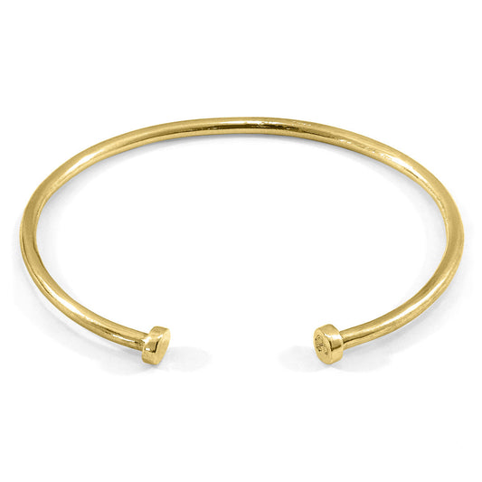Anchor & Crew Ditton Round Midi Wayfarer 9ct Yellow Gold Bangle