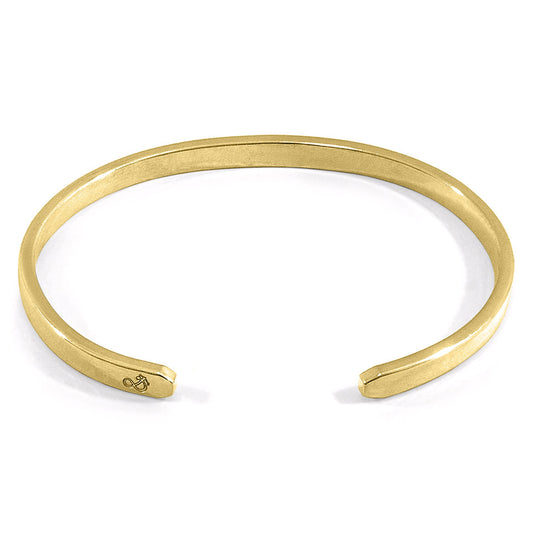 Anchor & Crew Reynolds Element Midi Geometric 9ct Yellow Gold Bangle