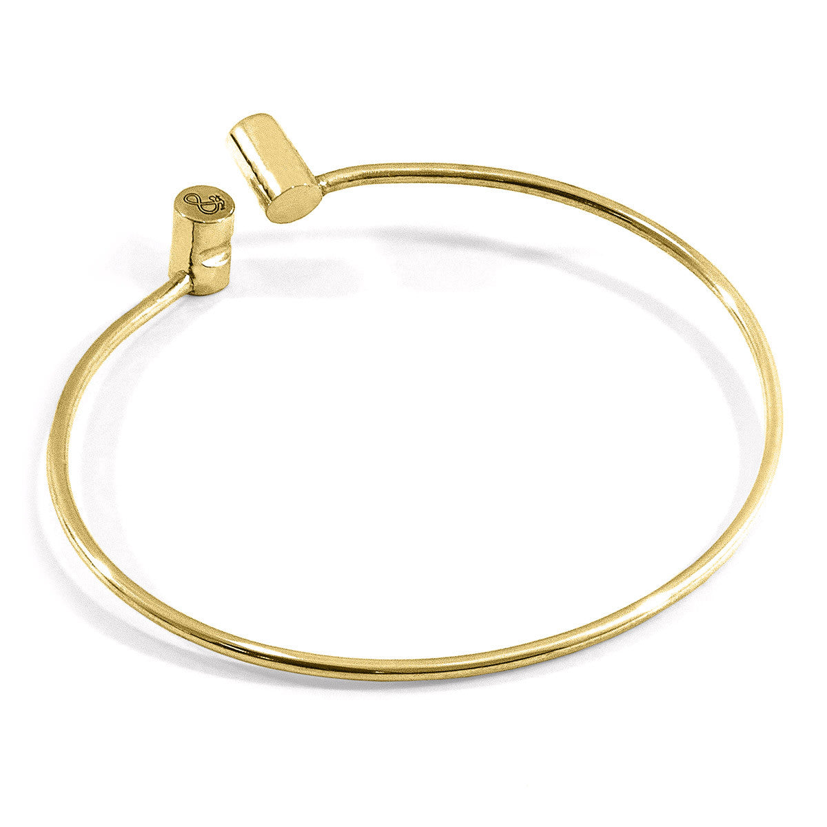 Anchor & Crew Wynne Capsule Midi Geometric 9ct Yellow Gold Bangle