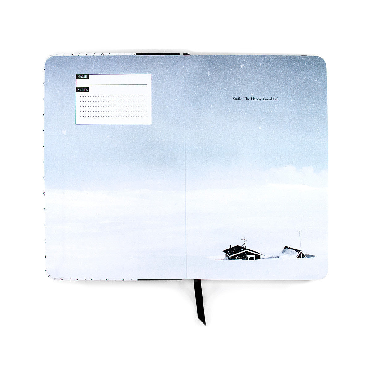Anchor & Crew Grey Reykjavik Medium Hardcover Notebook Inside Cover