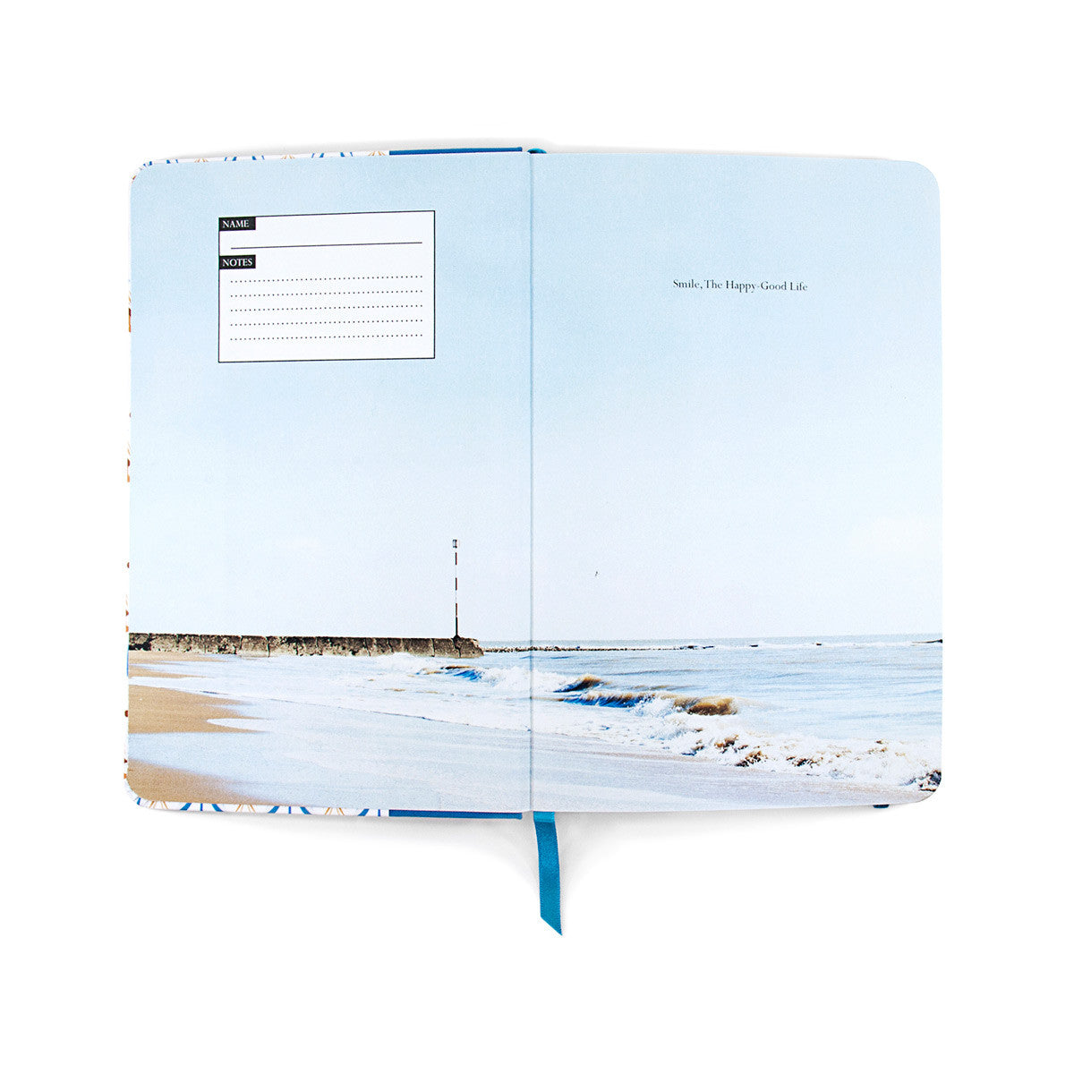 Anchor & Crew Blue Palermo Medium Hardcover Notebook Inside Cover