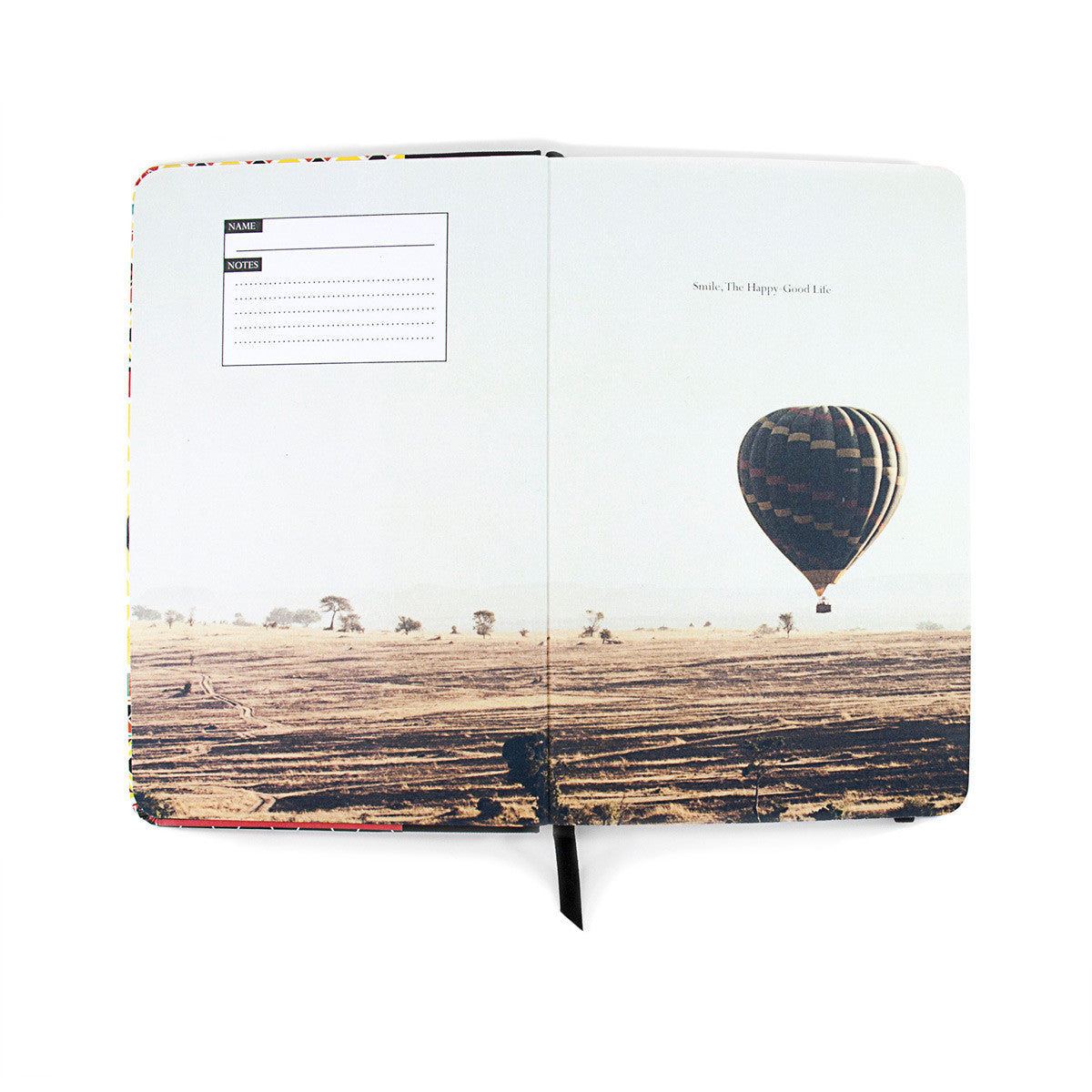 Anchor & Crew Yellow Nairobi Medium Hardcover Notebook Inside Cover