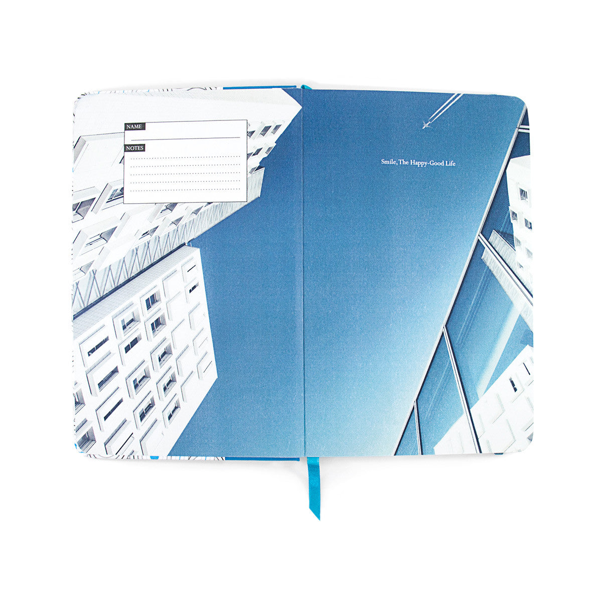 Anchor & Crew Blue Madrid Medium Hardcover Notebook Inside Cover
