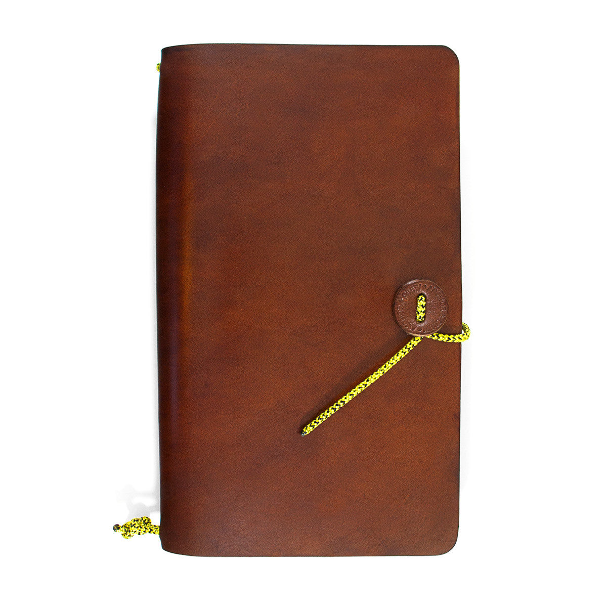 Anchor & Crew Brown Medium Travellers Leather and Yellow Noir Rope Journal