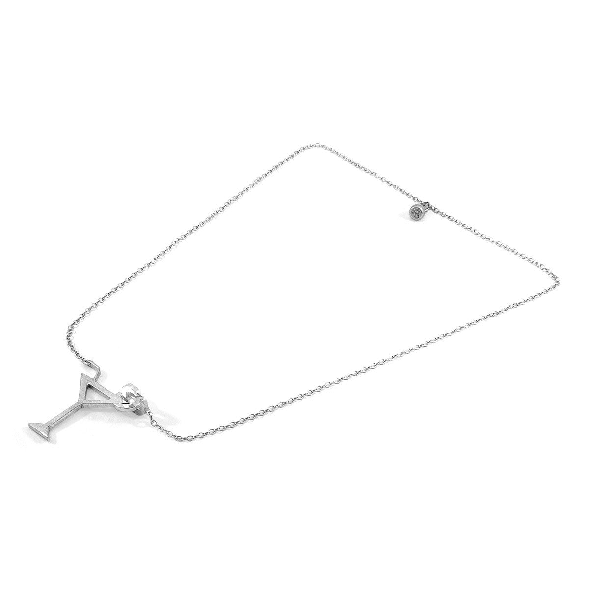 Anchor & Crew Beach Cocktail Link Paradise Silver Necklace Pendant