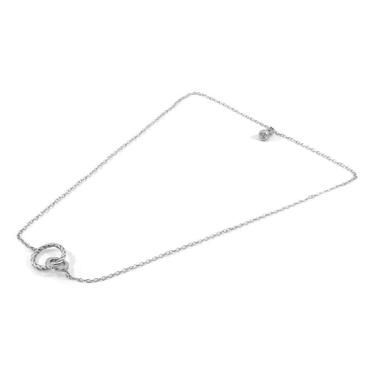 Anchor & Crew Twirled Rope Link Paradise Silver Necklace Pendant