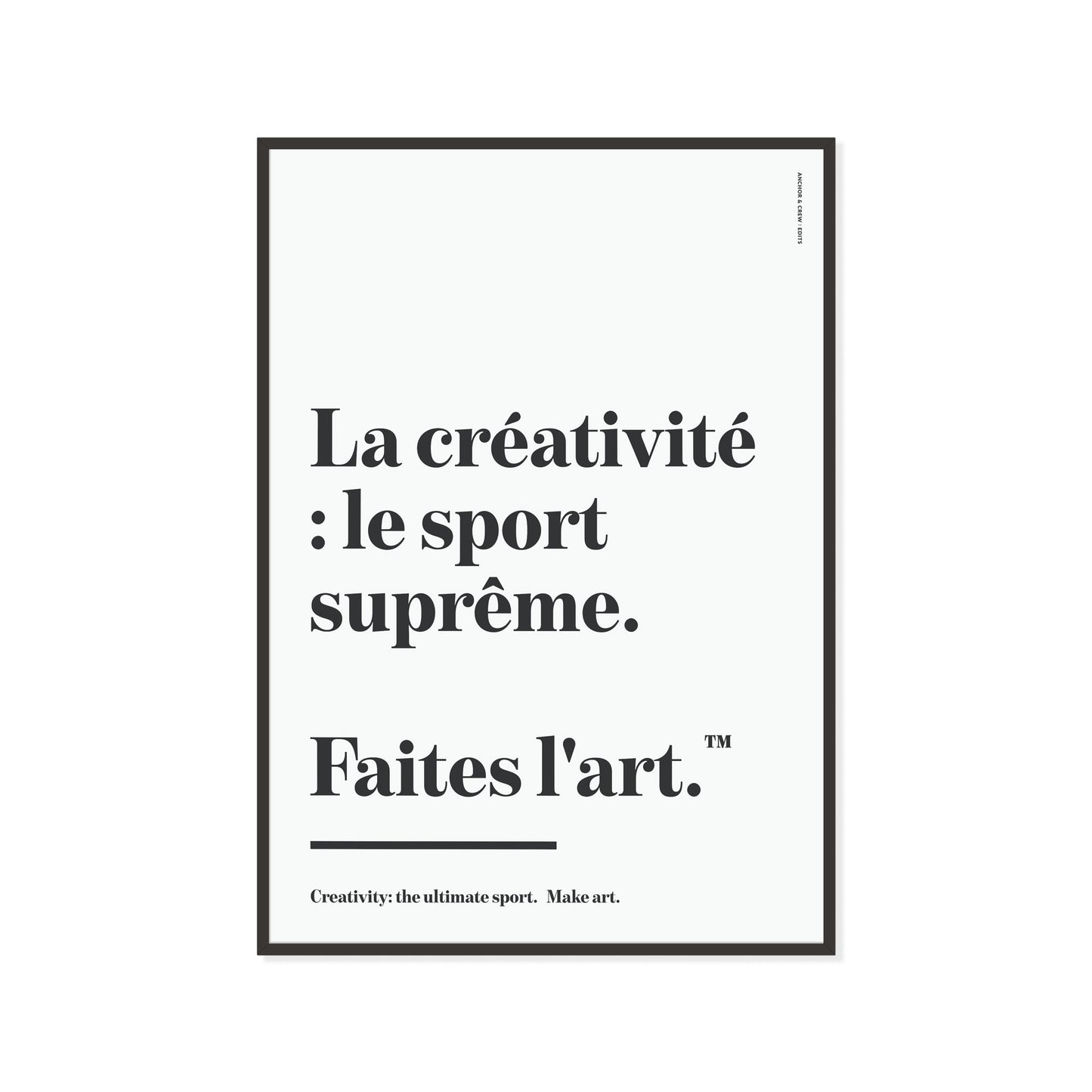Make Art Creative Standard Matte Art Print
