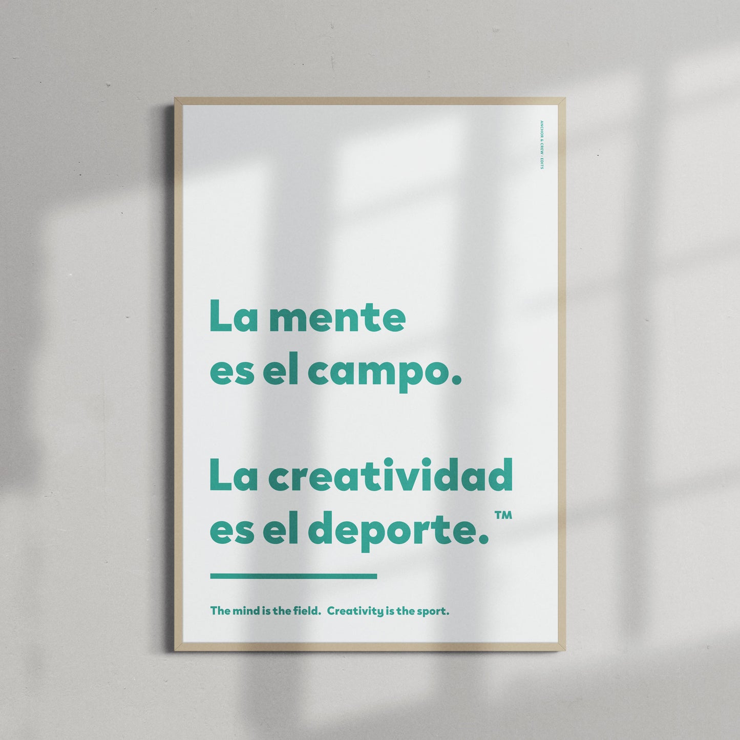 Creativity Is The Sport Creative Standard Matte Art Print