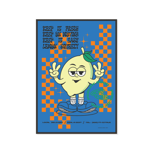 Lemon Fresh Dial-A-Local Matte Art Print