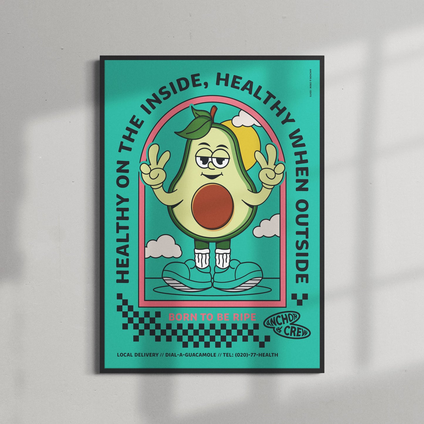 Ripe Avocado Dial-A-Local Matte Art Print