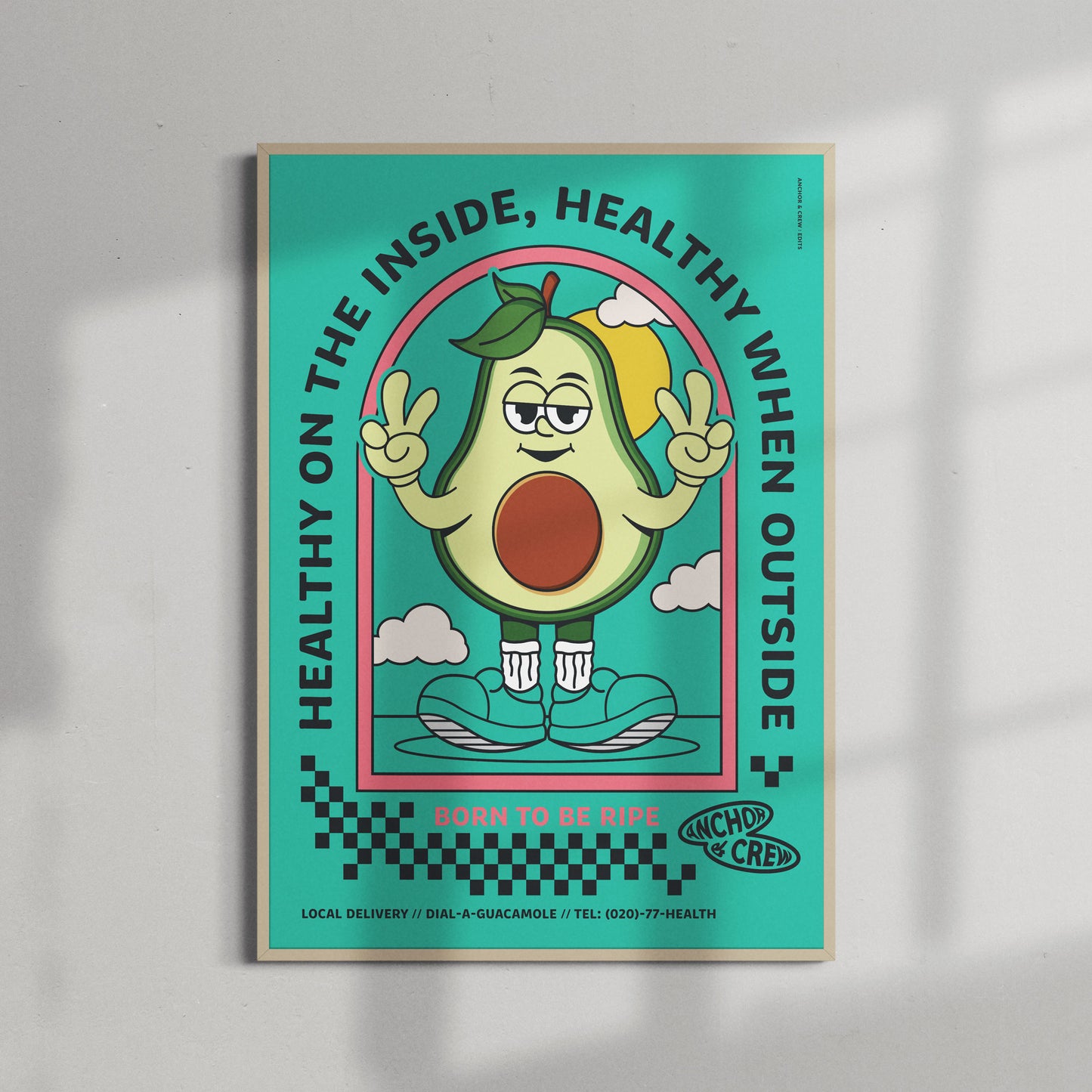 Ripe Avocado Dial-A-Local Matte Art Print