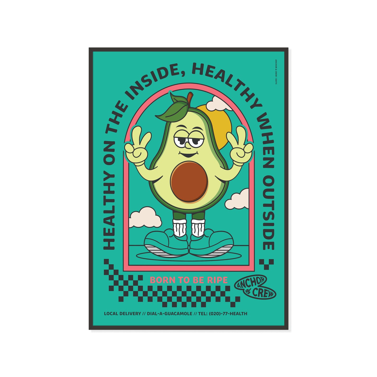 Ripe Avocado Dial-A-Local Matte Art Print