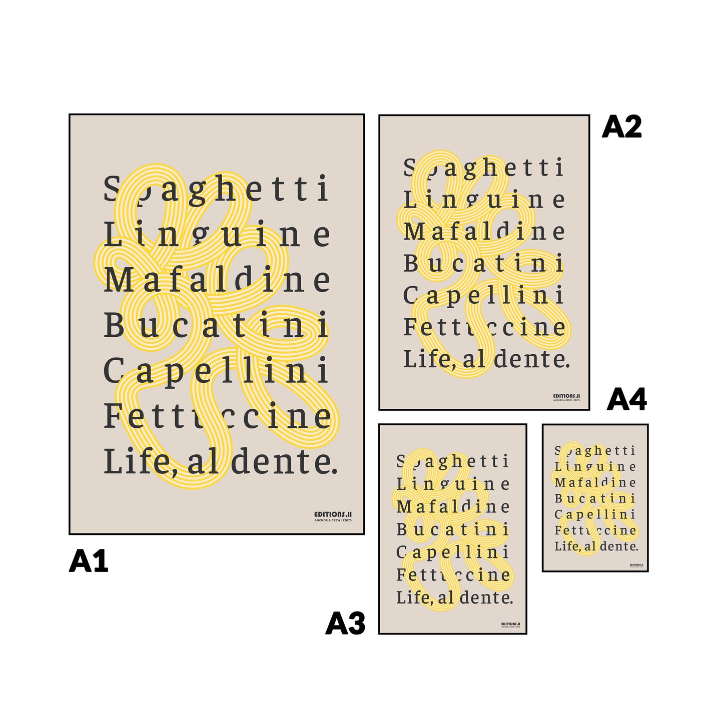 11 Life, Al Dente EDITIONS Matte Art Print