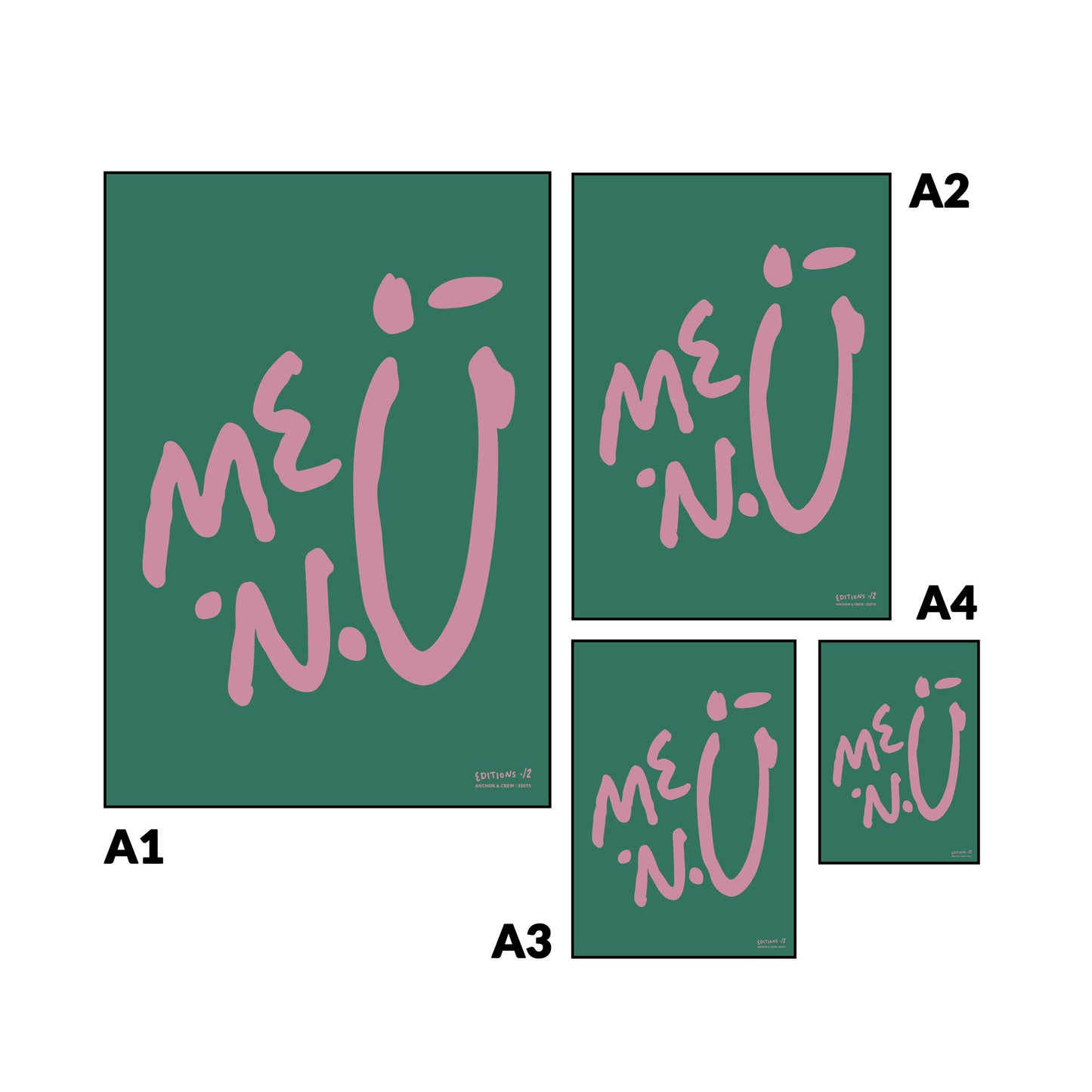 12 me.n.u EDITIONS Matte Art Print