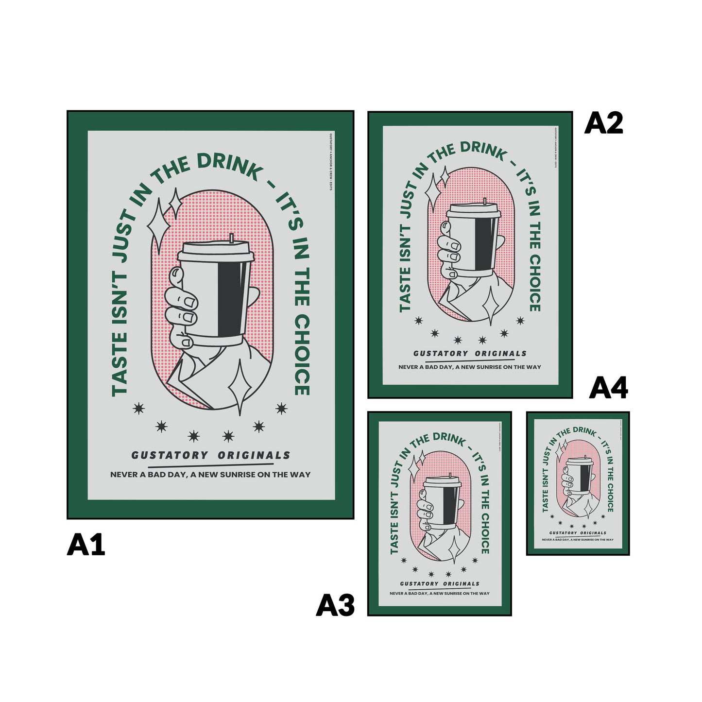 GUSTATORY, the GUSTATORY Originals Good Taste... Matte Art Print