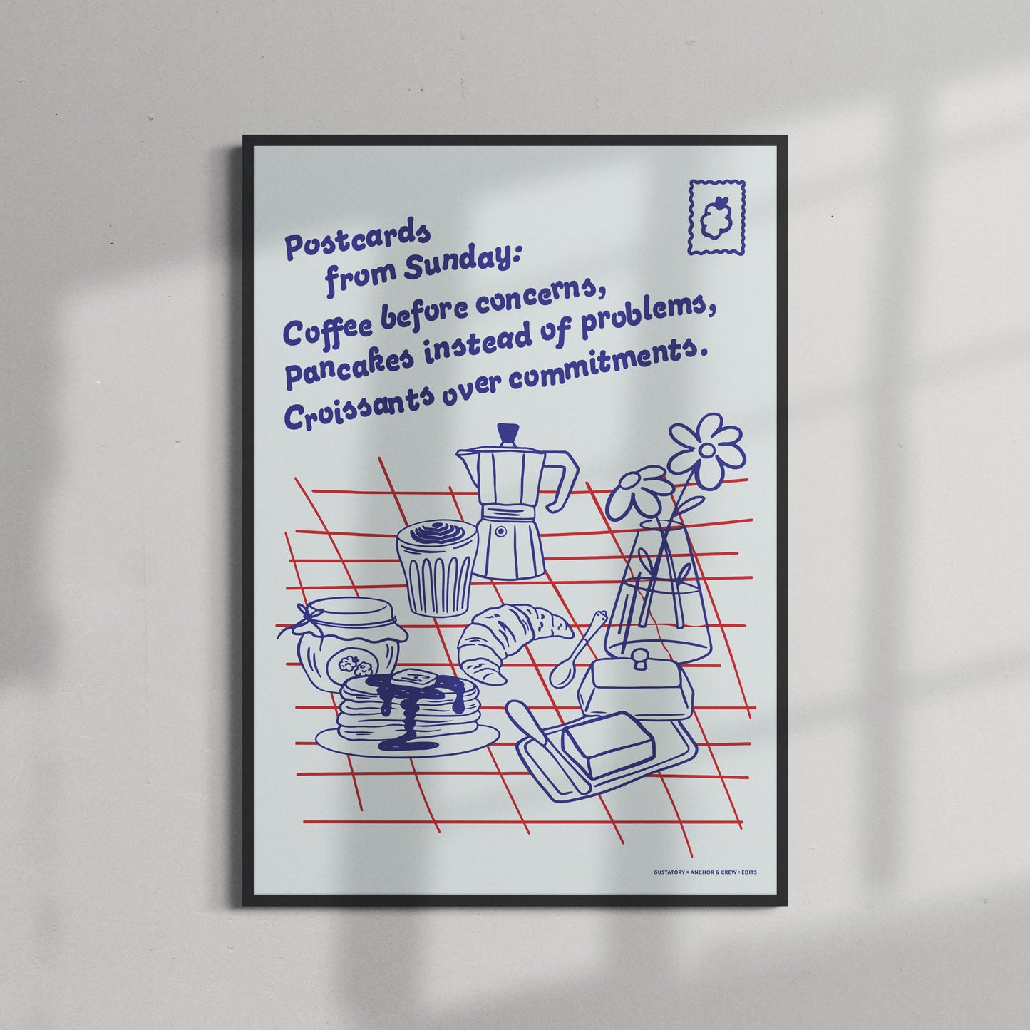 GUSTATORY Originals Postcards From Sunday Matte Art Print