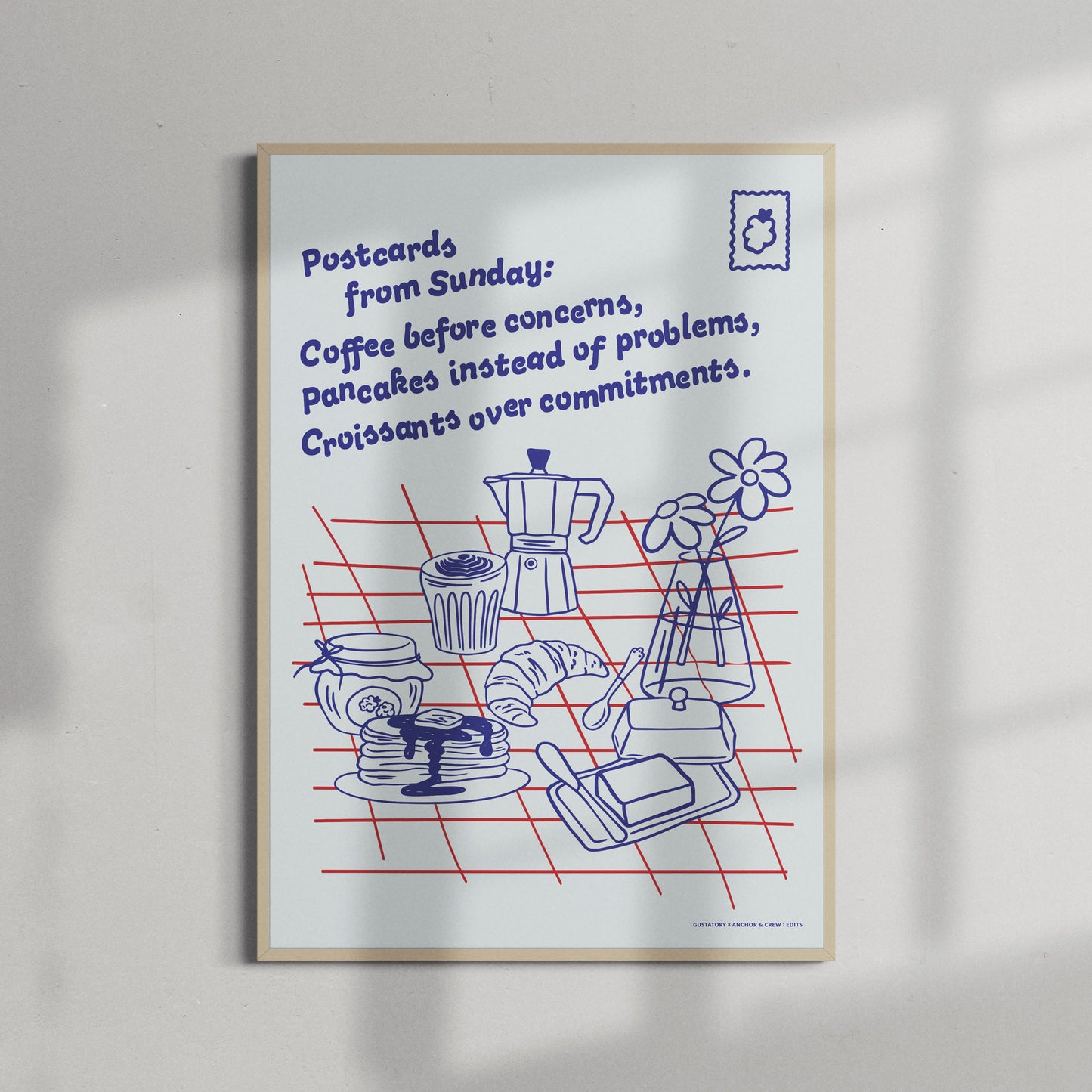 GUSTATORY Originals Postcards From Sunday Matte Art Print