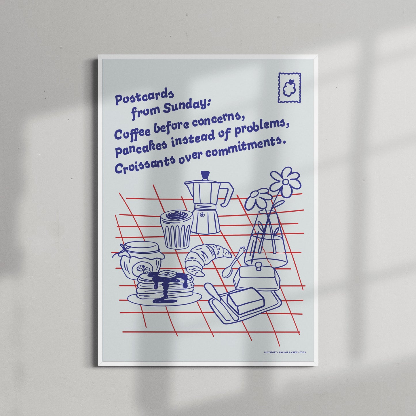 GUSTATORY Originals Postcards From Sunday Matte Art Print