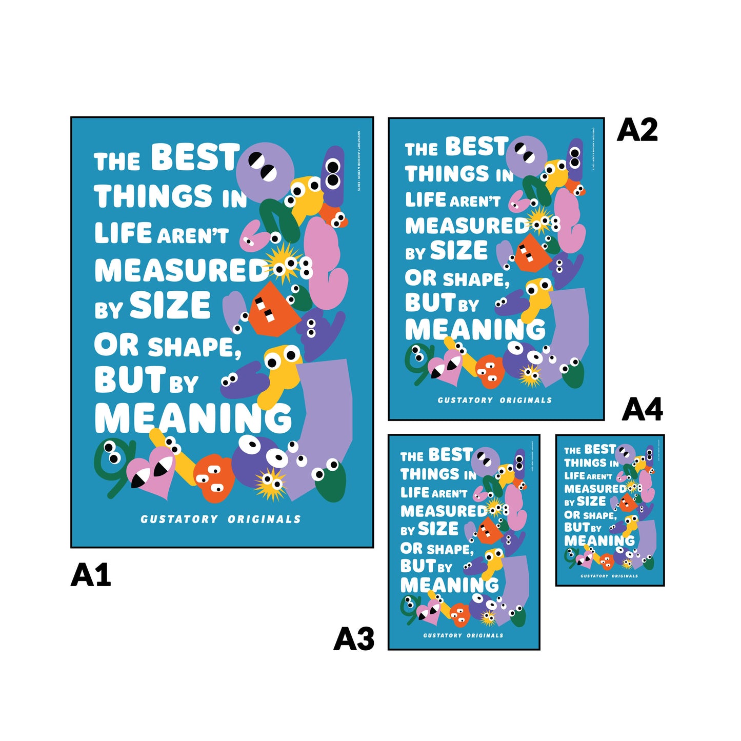 GUSTATORY Originals Shapes & Sizes Matte Art Print