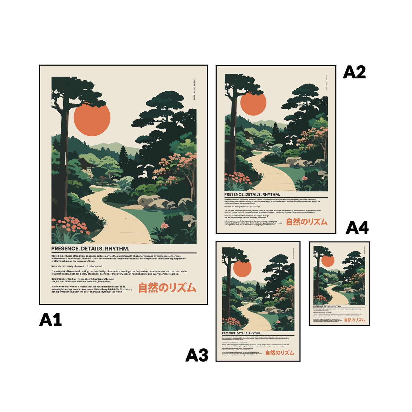 01 Japan Presence & Rhythm Matte Art Print