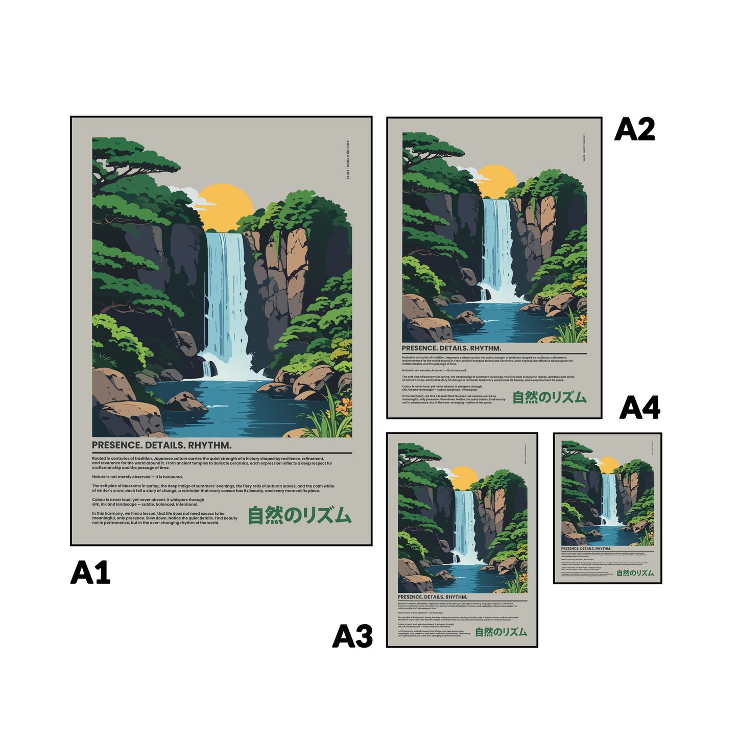 02 Japan Presence & Rhythm Matte Art Print