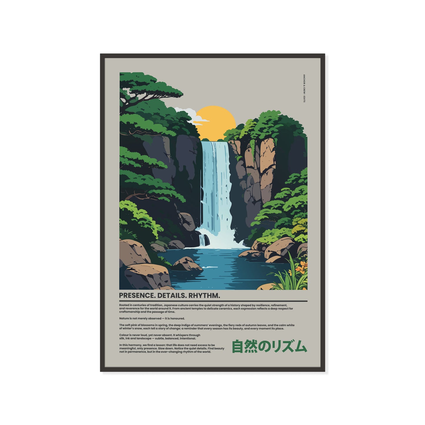 02 Japan Presence & Rhythm Matte Art Print