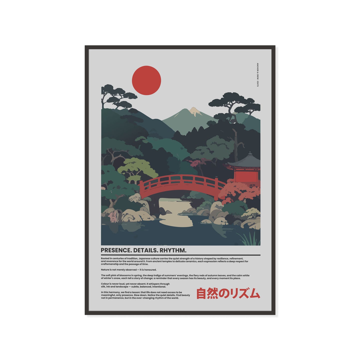 03 Japan Presence & Rhythm Matte Art Print