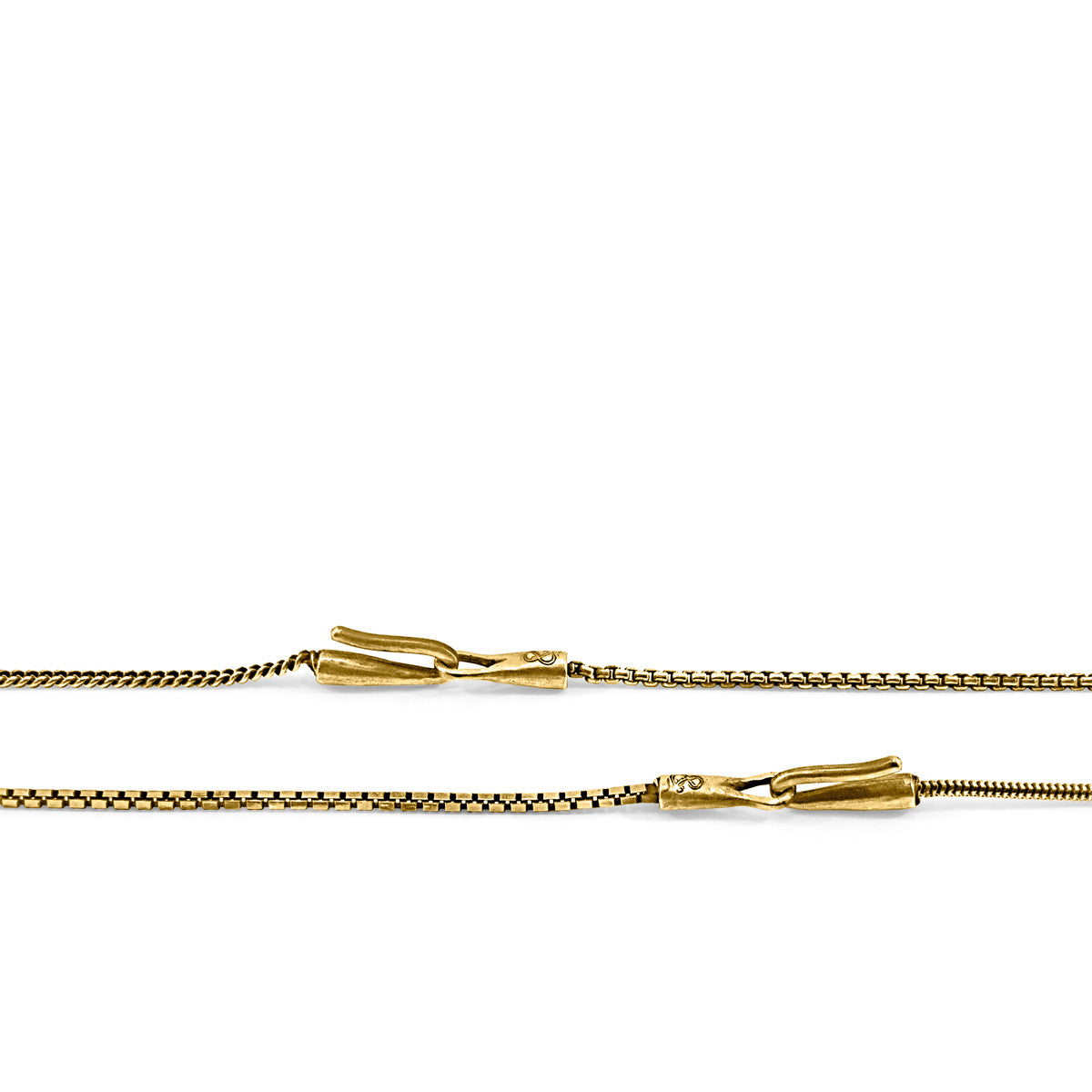 Lateen Sail 9ct Yellow Gold Chain SKINNY Bracelet