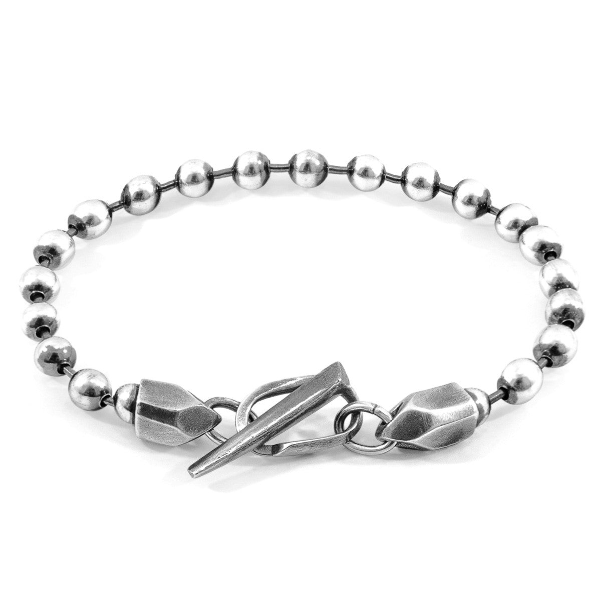 Anchor & Crew Mainsail Skipper Silver Chain Bracelet