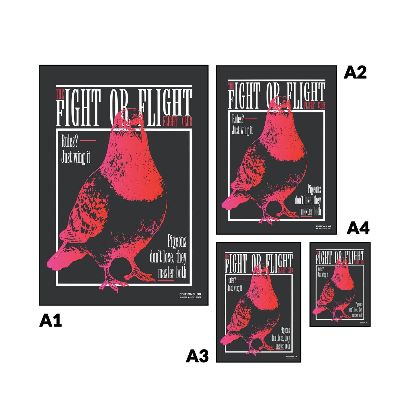 08 Fight Or Flight Club EDITIONS Matte Art Print