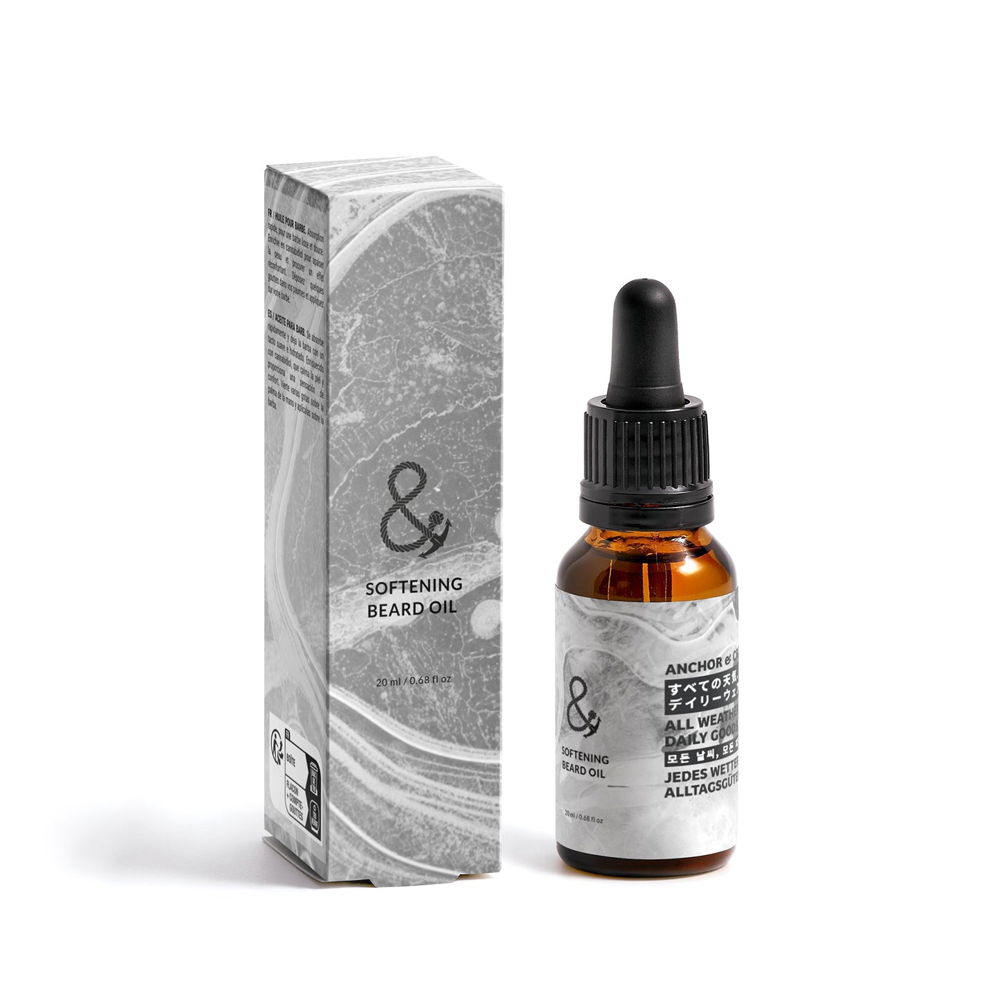 Non-Grease Mens Organic & Natural Softening Beard Oil (20ml)