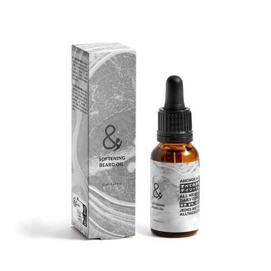 Non-Grease Mens Organic & Natural Softening Beard Oil (20ml)