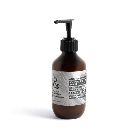 Woody Amber & Leather Natural Silk Skin Hand Cream (270ml)