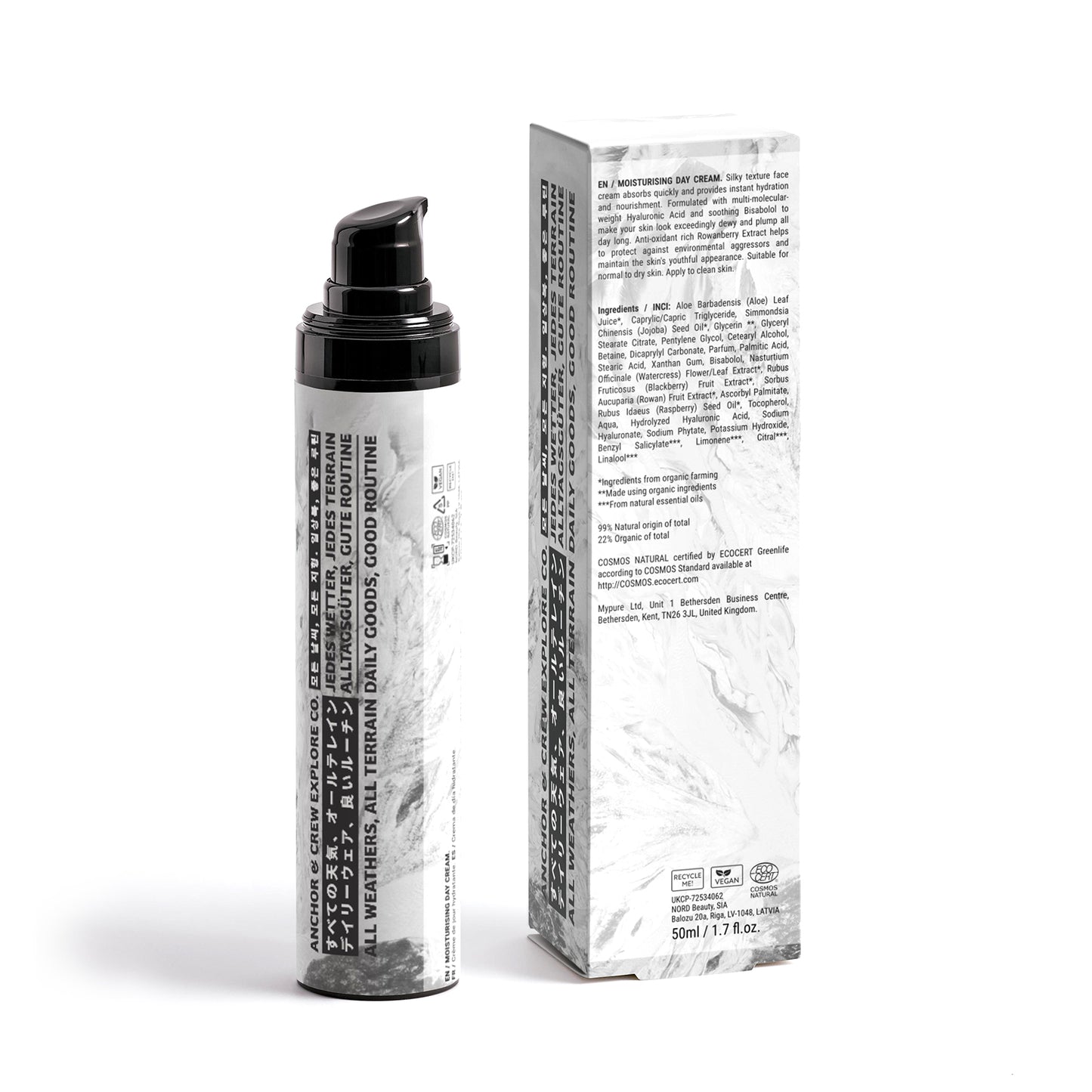 Anti-Oxidant Rich Mens Natural Moisturising Day Cream (50ml)