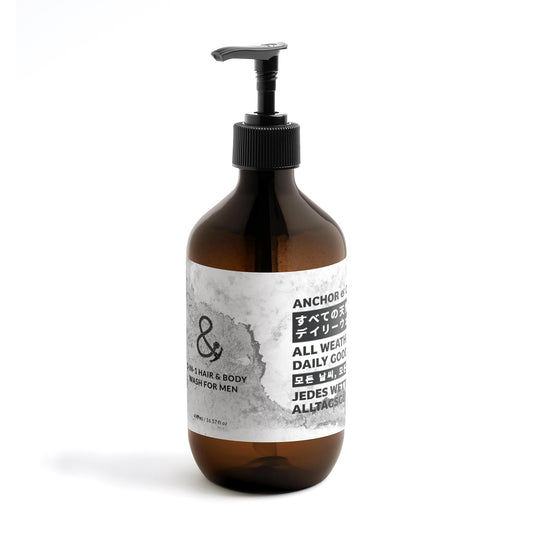 Woody and Green Noted Mens 2-In-1 Natural Hair and Body Wash