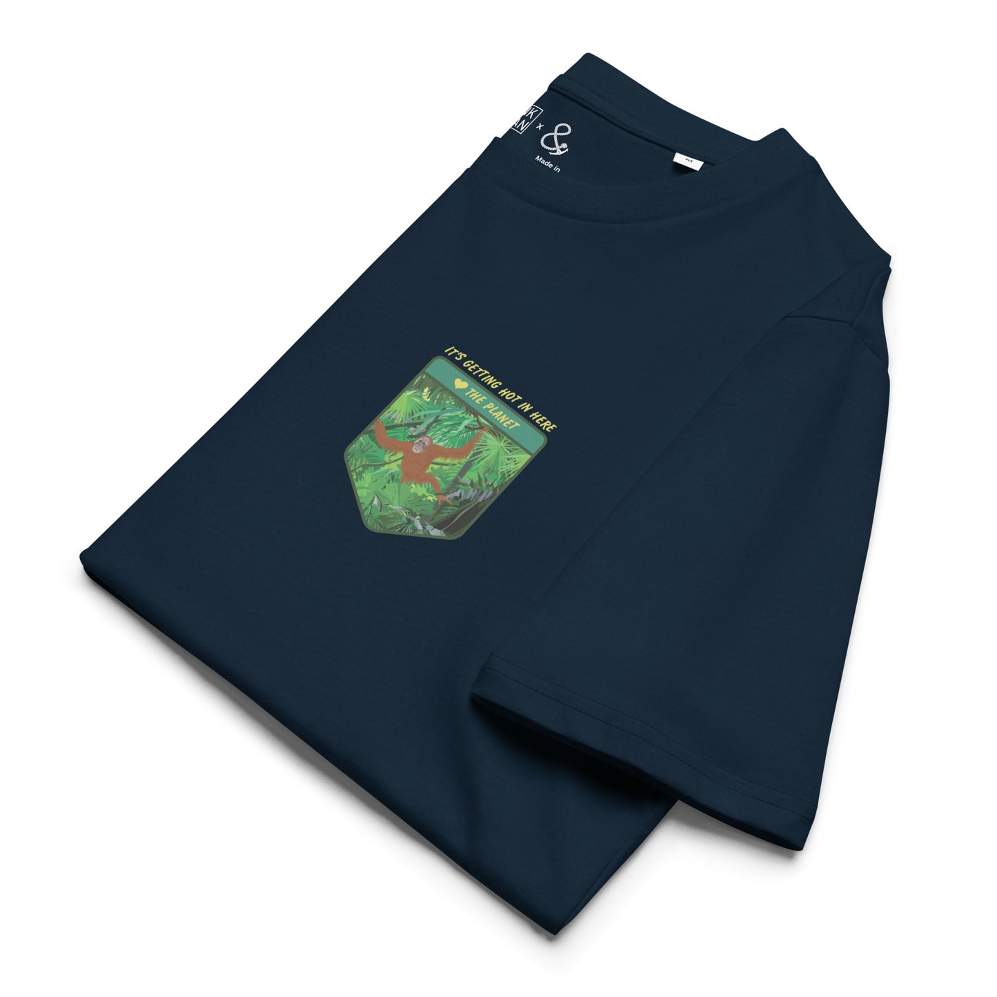 Think Ocean Orangutan Love The Planet Organic Cotton T-Shirt